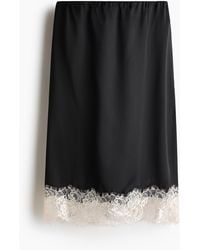 H&M - Rok Met Kanten Bies - Lyst