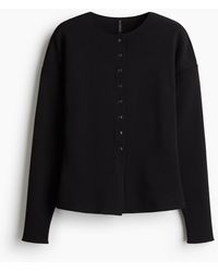 H&M - Textured-knit Cardigan - Lyst