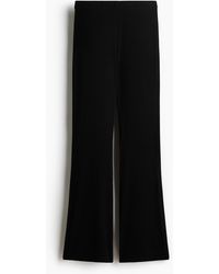 H&M - Flared Broek Van Tricot - Lyst