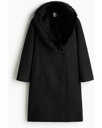 H&M - Zweireihiger Mantel - Lyst