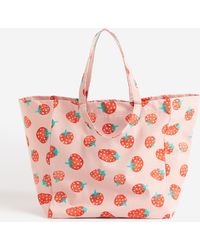 H&M - Sac De Plage À Motif - Lyst