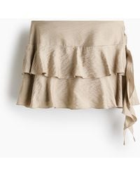 H&M - Gedrapeerde Volantrok - Lyst