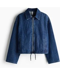 H&M - Veste En Denim Avec Col - Lyst
