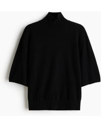 H&M - Kaschmirpullover mit Kurzarm - Lyst