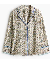 H&M - Freizeitbluse aus Popeline - Lyst