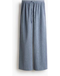 H&M - Crinklebroek Met Drawstring - Lyst