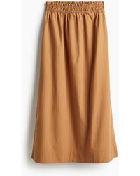 H&M - Jupe Longue En Coton - Lyst