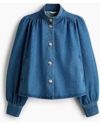 H&M - Twill Jack Met Pofmouwen - Lyst