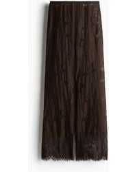 H&M - Bootcut-Hose aus Spitze - Lyst