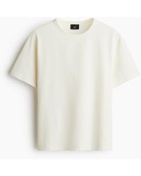 H&M - T-Shirt mit Waffelstruktur in Regular Fit - Lyst
