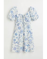H&M Linen-blend Dress - Natural