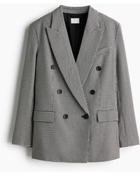 H&M - Zweireihiger Oversize-Blazer - Lyst