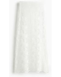 H&M - Langer Spitzenrock - Lyst