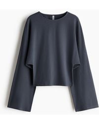 H&M - Jerseyshirt mit Fledermausärmeln - Lyst