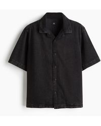 H&M - Casual Overhemd Van Denim - Lyst
