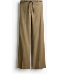 H&M - Bootcut-broek Van Linnenmix - Lyst