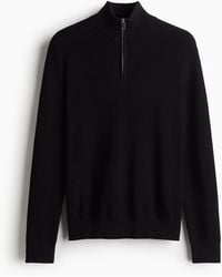 H&M - Pullover mit kurzem Zipper in Regular Fit - Lyst