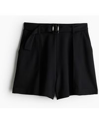 H&M - Pull-on-Shorts mit Gürtel - Lyst