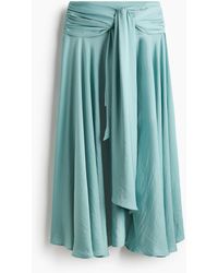 H&M - A-linerok Met Draperie - Lyst