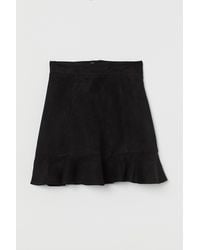 H&M - Jupe mit Volant - Lyst