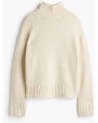 H&M - Angerauter Pullover mit Turtleneck - Lyst