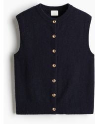 H&M - Weste aus Feinstrick - Lyst