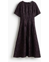 H&M - Kleid aus Jacquardstoff - Lyst