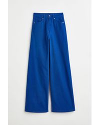 H&M Paperbagbroek in het Naturel Dames Kleding voor voor Broeken pantalons en chinos voor Wijde en palazzo broeken 