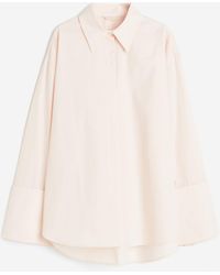 H&M - Oversized Bluse mit breiten Manschetten - Lyst