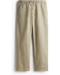 H&M - Hose aus Leinen in Relaxed Fit - Lyst