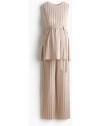 H&M - Mama Tweedelige Set Van Structuurtricot - Lyst