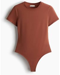 H&M - Body aus Mikrofaser mit Kurzarm - Lyst