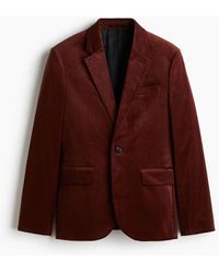 H&M - Single-breasted Fluwelen Colbert - Lyst