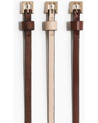 H&M - 3er-Pack Schmale Gürtel - Lyst