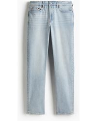 H&M - Straight Regular Jeans - Lyst