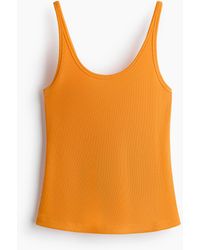 H&M - Geribde Singlet - Lyst