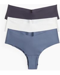 H&M - Lot De 3 Culottes Hipster Cheeky Invisibles - Lyst