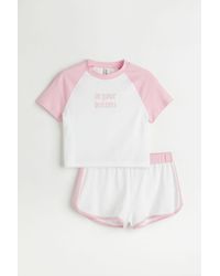 H&M Pyjama imprimé - Rose