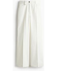 H&M - Flared Twill Broek - Lyst
