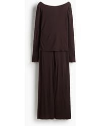 H&M - Gerippter Pyjama - Lyst