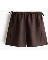 H&M - Short En Lin Mélangé Avec Cordons De Serrage - Lyst