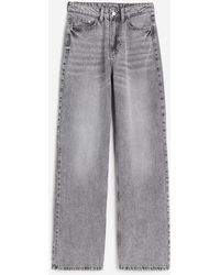 H&M - Wide Ultra High Jeans - Lyst