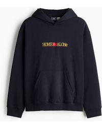 H&M - Bedruckter Hoodie in Loose Fit - Lyst