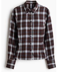 H&M - Figurbetonte Flanellbluse - Lyst