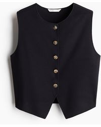 H&M - Weste aus Jersey - Lyst