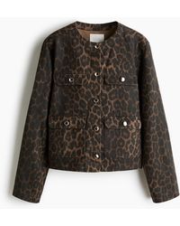 H&M - Kraagloos Denim Jack - Lyst
