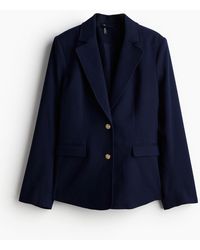 H&M - Einreihiger Twillblazer - Lyst