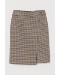 H&M Gemusterter Rock - Schwarz