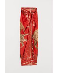 H&M Pareo mit Druck - Orange
