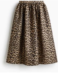 H&M - Jupe aus Jacquardstoff - Lyst